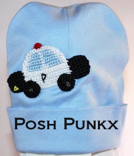 Boys Baby Plue Police Car Hat